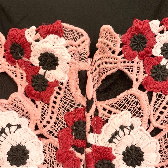 NWOT Brand New Adelyn Rae Harlow Lace Sheath dress xs pink white - Picture 4 of 10